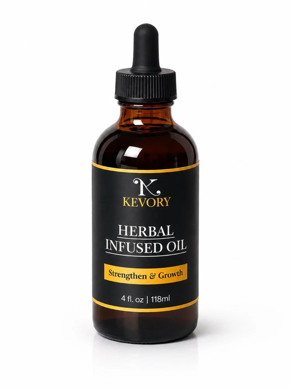 Kevory Herbal Infused Hair Oil – 4 oz | Scalp & Hair Care